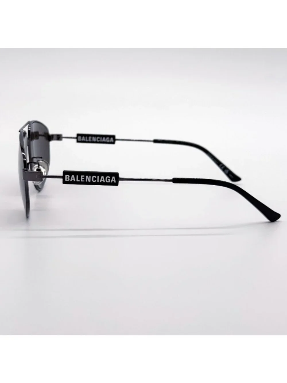NEW BALENCIAGA BB0115S 001 SUNGLASSES BLACK PILOT UNISEX EYEWEAR BALENCIAGA